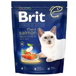 Сухий корм для кішок Cat Adult Salmon із лососем 300 г Brit Premium