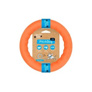 Іграшка для собак Кільце для апортування PitchDog 20 діаметр 20 см помаранчевий 62374