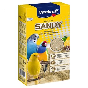 Наповнювач для птахів Sandy з мінералами Мінеральний, що вбирає 2 кг Vitakraft