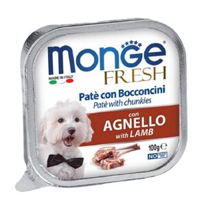 Корм для собак Dog Fresh Agnello with Lamb паштет з м'ясом ягняти 100 г Monge