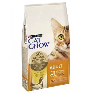 Сухий корм для дорослих котів Cat Chow Adalt із куркою Purina Вагова ціна за 1 кг Purina