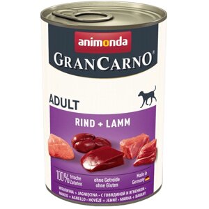 Корм для дорослих собак GranCarno Adult Beef and Lamb з яловичиною та ягням 800 г Animonda