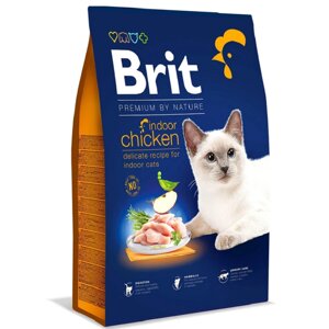 Сухий корм для котів, що живуть у приміщенні Cat Indoor Chicken з куркою 1,5 кг Brit Premium