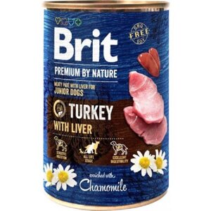 Корм для цуценят та юніорів Brit Premium by Nature з індичкою та печінкою 800 г Brit Premium