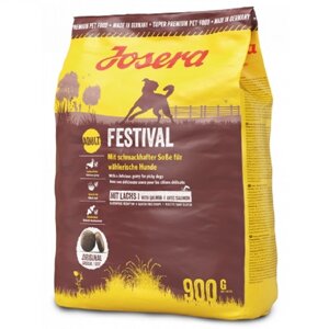 Сухий корм для вибагливих собак Festival з лососем 900 г Josera