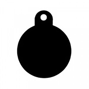 Адреса круглий діаметр 3 см чорний