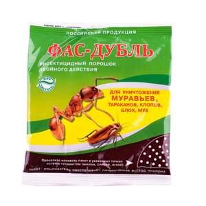 Фас дубль засіб від тарганів та мурах 125 гр