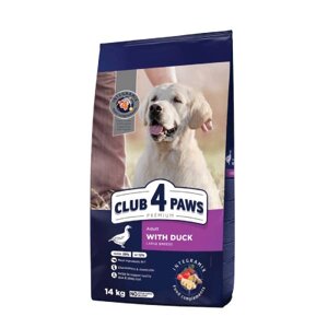 Їжа для собак для 4 лап сухих великих порід з качкою 14 кг C4R преміум -вага