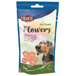 Ласощі Flowers для собак ягня та курка з вітамінами 75 гр Trixie