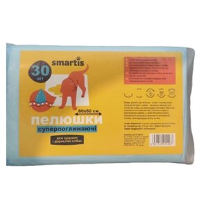 Пелюшки для собак і цуценят супервбирають 60x60 см 30 шт Magic Pet