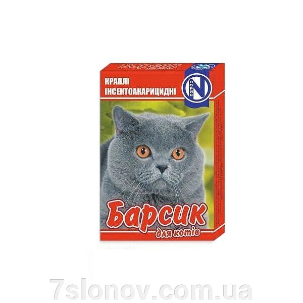 Краплі Барсик від бліх та кліщів для кішок №4 Норіс - Україна