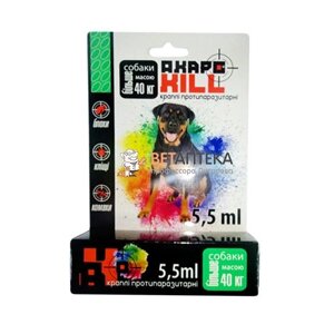 АкароКілл протипаразитерні краплі собакам більше 40 кг 5 мл №1 УЗВПП в Харківській області от компании Интернет Ветаптека 7 слонов