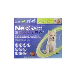 НексгарД Спектра таблетки від бліх, кліщів, глистів для собак 7,5-15 кг №3 Merial