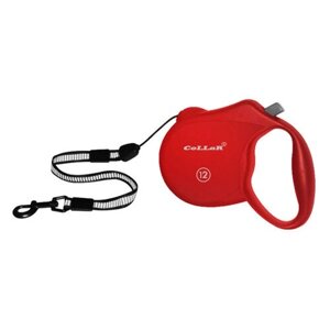 Рулетка Collar control 12 кг 5 м зі світловідбиваючою стрічкою трос червона 81103 в Харківській області от компании Интернет Ветаптека 7 слонов