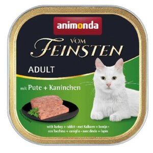 Корм для котів Adult з індичкою та кроліом 100 г Animonda