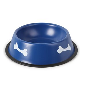 Миска для собак нержавіюча сталь Синя 0,8 л 26 см