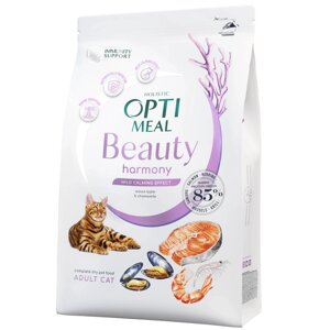 Сухий корм для котів Beauty Harmony Mild Calming Effect заспокійливий із морепродуктами 4 кг Optimeal