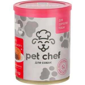 Корм для дорослих собак Pet Chef паштет м'ясне асорті 360 г Pet Chef