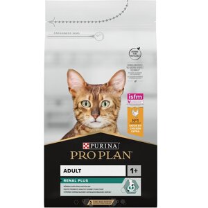 Сухий корм для котів Adult 1+ Renal Plus з куркою та рисом 1 кг ВАГОВИЙ Purina Pro Plan