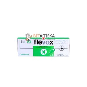 Краплі Флевокс Flevox Spot-On для котів 50 мг №1 Vetoquinol