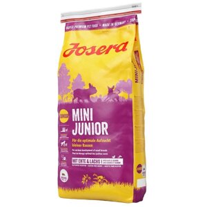 Сухий корм для цуценят та собак дрібних порід MiniJunior з м'ясом качки 1 кг Вагової Josera