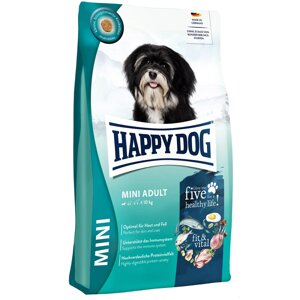 Сухий корм для собак до 10 кг Happy Dog fit and vital Mini Adult з лососем морською рибою яйцем бараниною та птахом 4кг