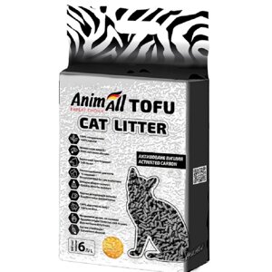 Наповнювач для котячих туалетів соєвий Tofu Cat Litter із активованим вугіллям 2,6 кг AnimAll