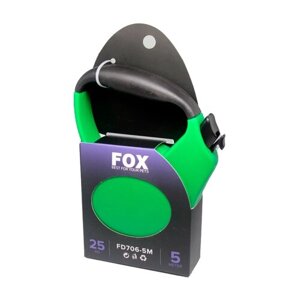 Повідець-рулетка FD706-3M зелена стрічка 5м*25 кг FOX FD706-5M Green