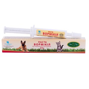 Паста Вормікіл для собак та кішок шприц 14 г УЗВПП термін 01.2025