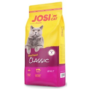 Сухий корм для дорослих котів Josi Cat Sterilised Classic з свійським птахом та лососем 1 кг Josera