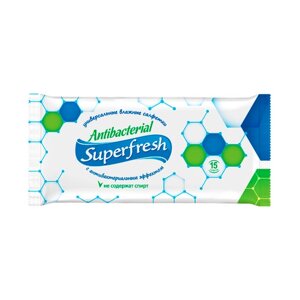 Серветки вологі Daily Fresh Antibacterial 15 шт