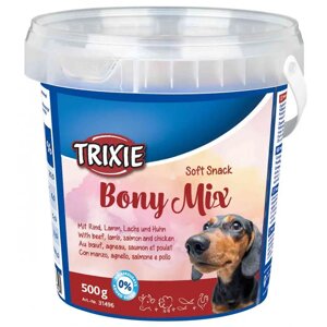 Ласощі для собак Soft Snack Bony Mix мікс яловичина баранина лосось та курка 500 г ТХ-31496 Trixie