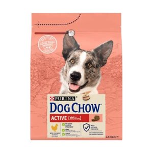 Корм д / соб Дог Чау Актив курка Dog Chow Active Chicken 2,5 кг