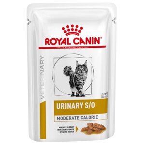 Корм для котів Urinary S/O Feline Pouches Moderate Calorie зі схильністю до набору зайвої ваги та захворюваннях