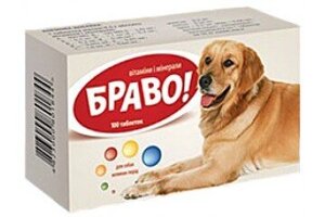 Вітамінний комплекс Браво для собак великих порід №100 Артеріум