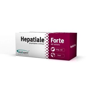 Таблетки Hepatiale Forte для дрібних порід собак та котів 40 капсул VetExper