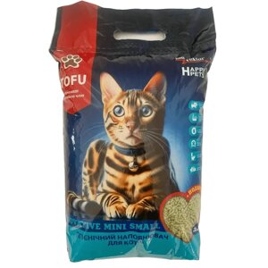 Наповнювач для котячих туалетів TOFU Happy Pets соєвий комкующийся з ароматом зеленого чаю 3 л Зоовектор
