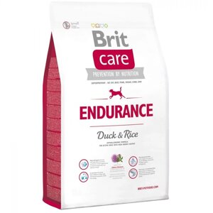 Сухий корм для активних собак Endurance Duck and Rice з качкою та рисом 1 кг Вагової Brit Care