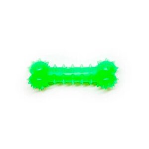 Іграшка для собак Кісточка зелена із запахом ванілі 8 см FOX TF-004
