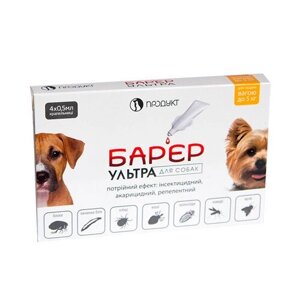 Бар'єр-ультра краплі від бліх для собак до 5 кг 0,5 мл №4 Продукт