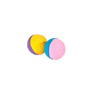 Іграшка для кішок М'яч зефірний для гольфу двоколірний колір в асортименті 4,5 см Fox