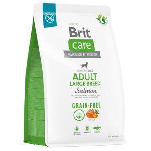 Сухий корм для собак Dog Grain-free Adult Large Breed з лососем 1 кг Brit Care