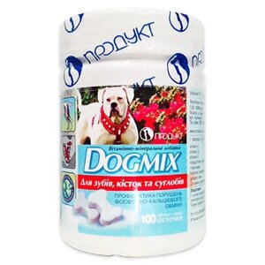 Догмікс вітаміни для собак для зубів, кісток та суглобів №100 таблеток Продукт