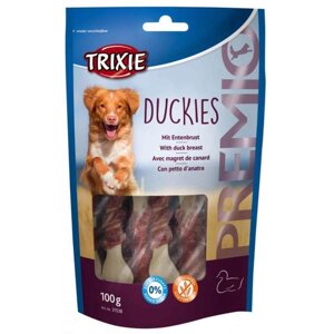 Ласощі для собак Premio Duckies Кальцієва кісточка з качкою 80 г Trixie 31592
