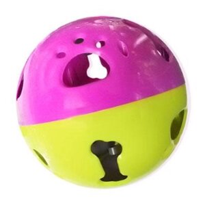 Іграшка для кішок кулька з дзвіночком пластикова 11 см