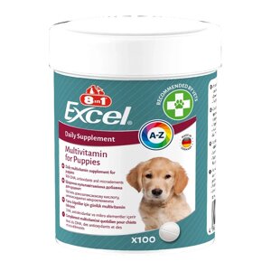 Таблетки для цуценят Бреверс Exel Multi-Vit мультивітамінний комплекс №100 8in1