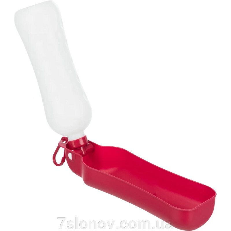 Поїлка для собак дорожня розкладна з мискою 500 мл Червона TX-2461 Trixie від компанії Інтернет Ветаптека 7 слонів - фото 1