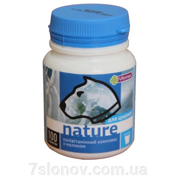 Полівітамінний комплекс Вітомакс Vitomax Nature для цуценят з молоком 100 таблеток від компанії Інтернет Ветаптека 7 слонів - фото 1