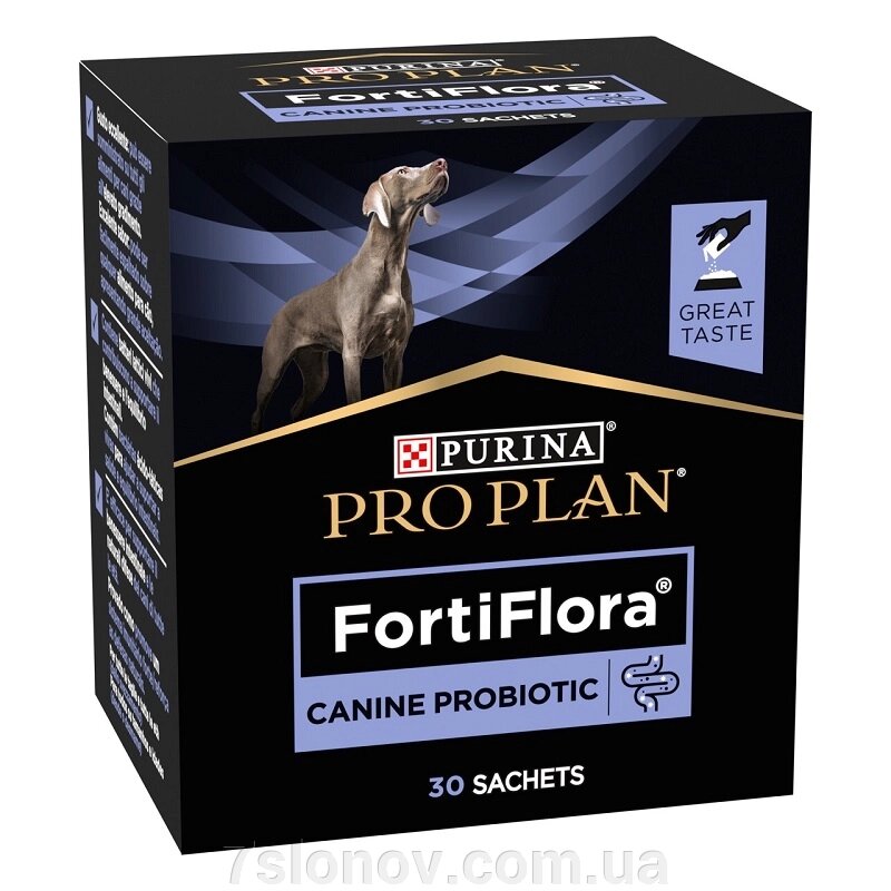 Порошок для цуценят та собак Пробіотик Proplan Fortiflora Dog для підтримки мікрофлори ШКТ 1 г №30 Purina Pro Plan від компанії Інтернет Ветаптека 7 слонів - фото 1