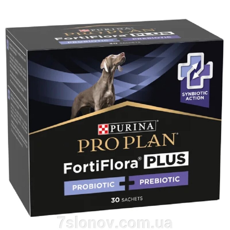 Порошок для цуценят та собак Пробіотик Proplan Fortiflora Plus Dog  для підтримки мікрофлори кишечника 2 г №30 Purina від компанії Інтернет Ветаптека 7 слонів - фото 1